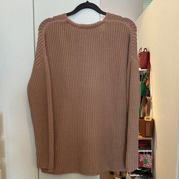 Jenni Kayne Cotton Cabin Sweater in Rose Size XS - Picture 4 of 6